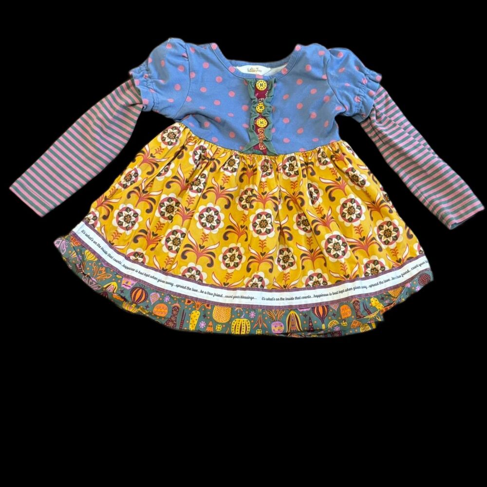 Matilda Jane size 2 Colorful Quirky Boho Cute Dress
